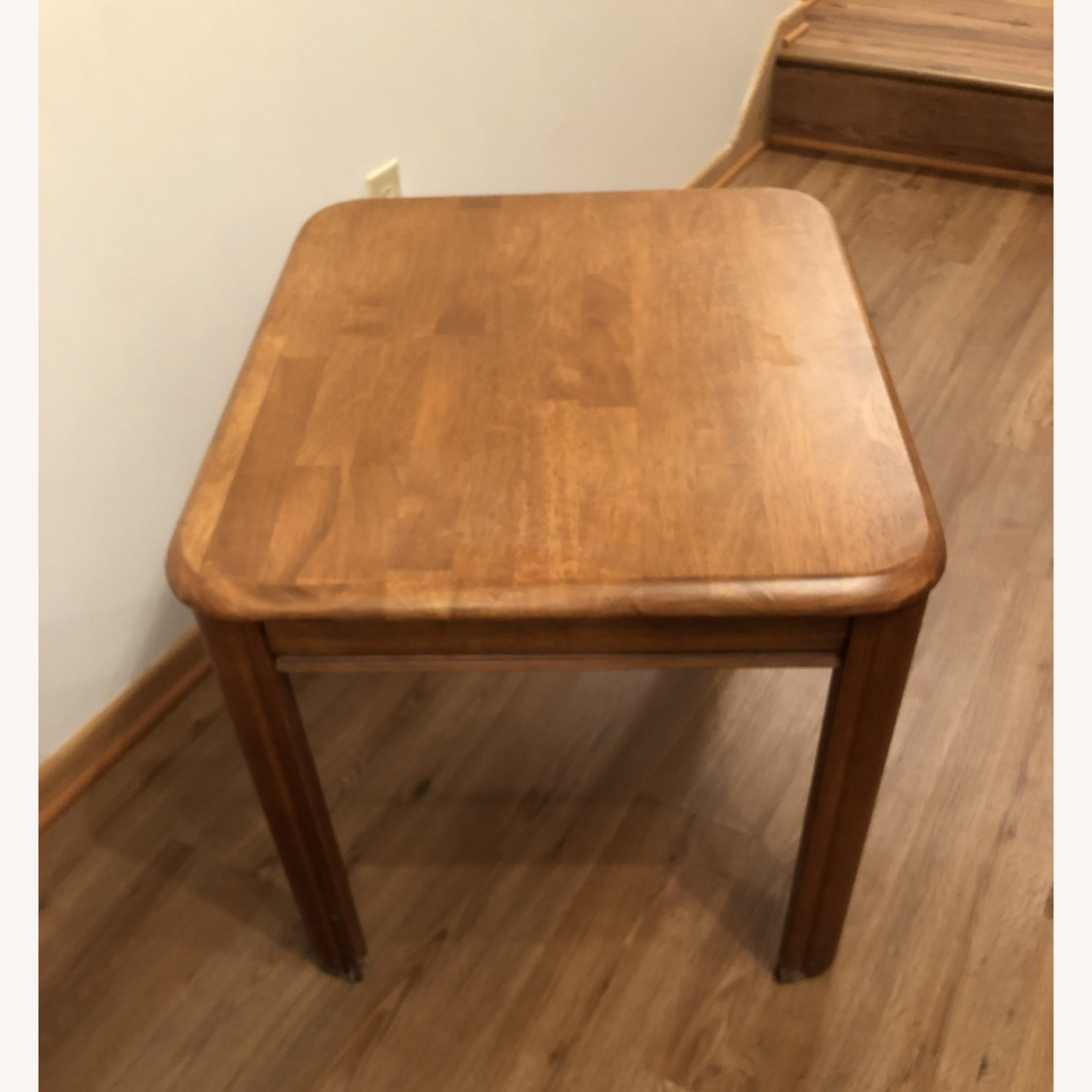 Light Brown Wood Side Table - image-3