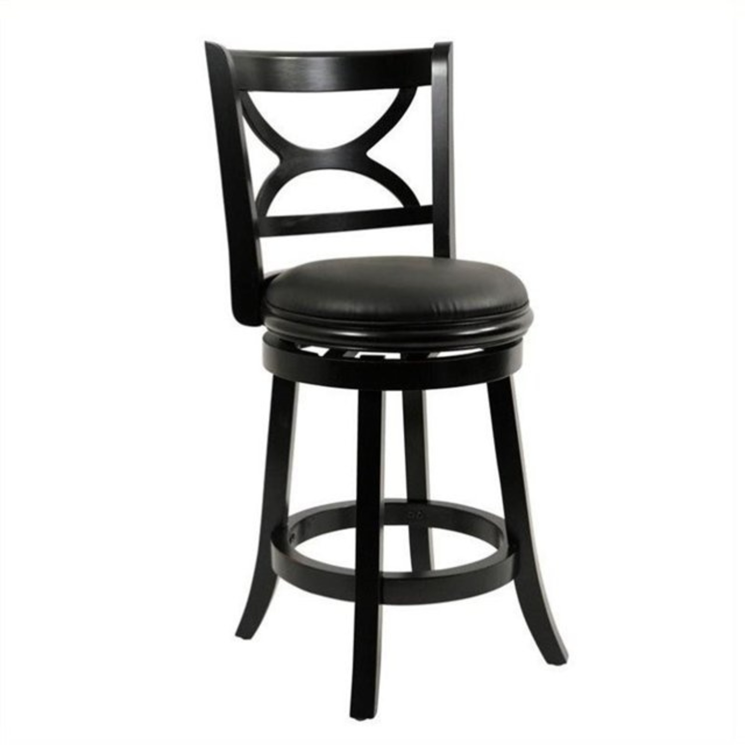 Black Wood Stool - image-5