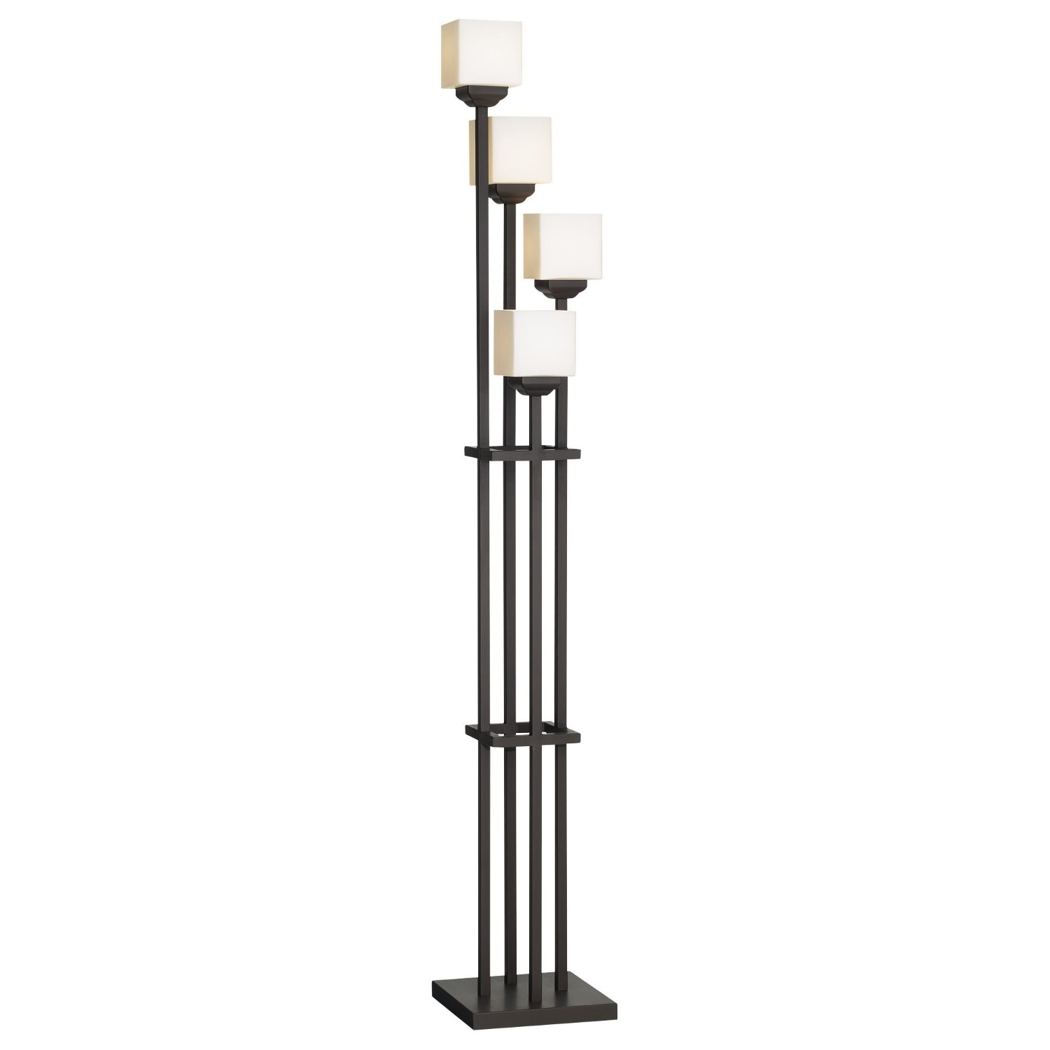 Dark Brown Iron Floor Lamp - image-4