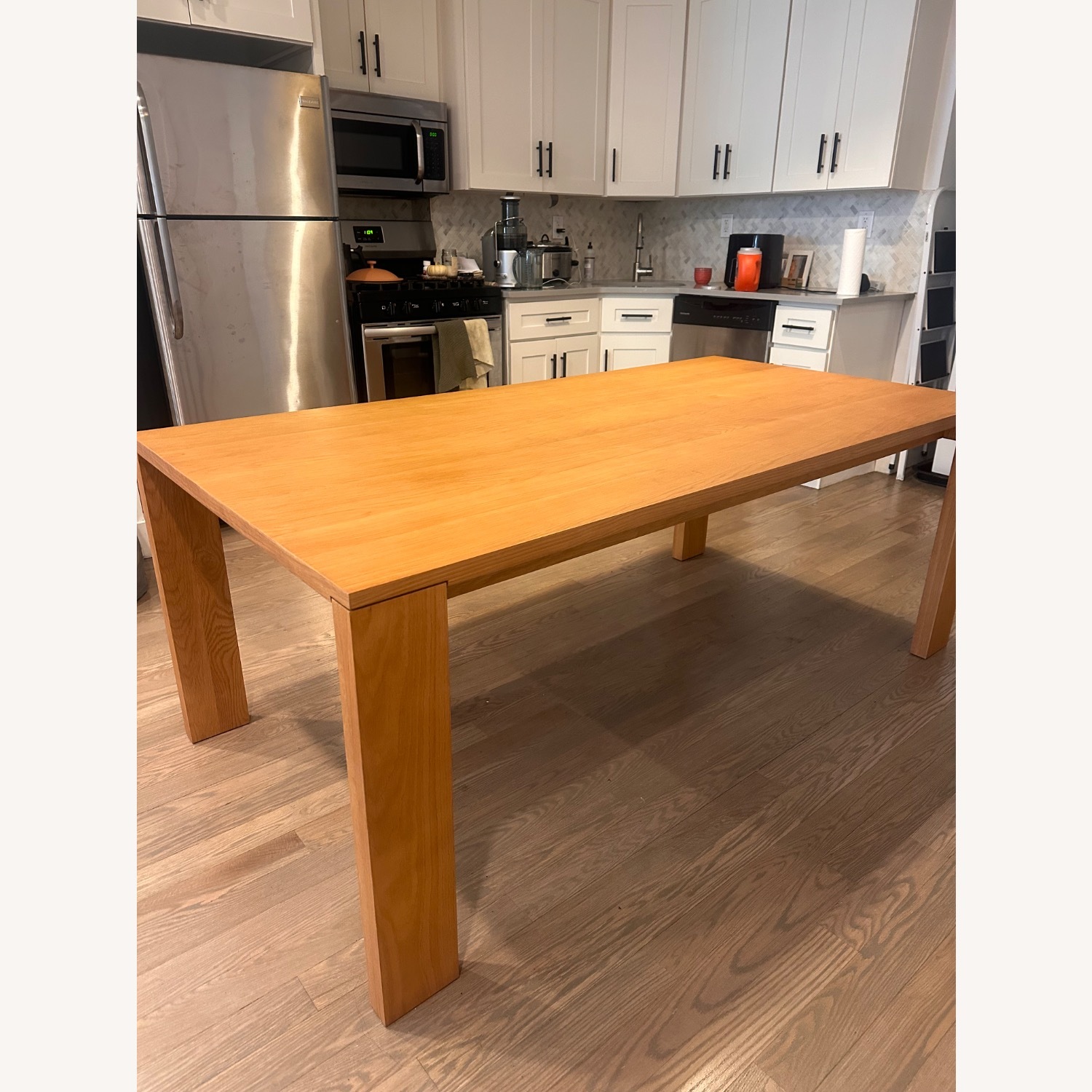 Article Dako 76.75" Dining Table - Natural Oak - image-1