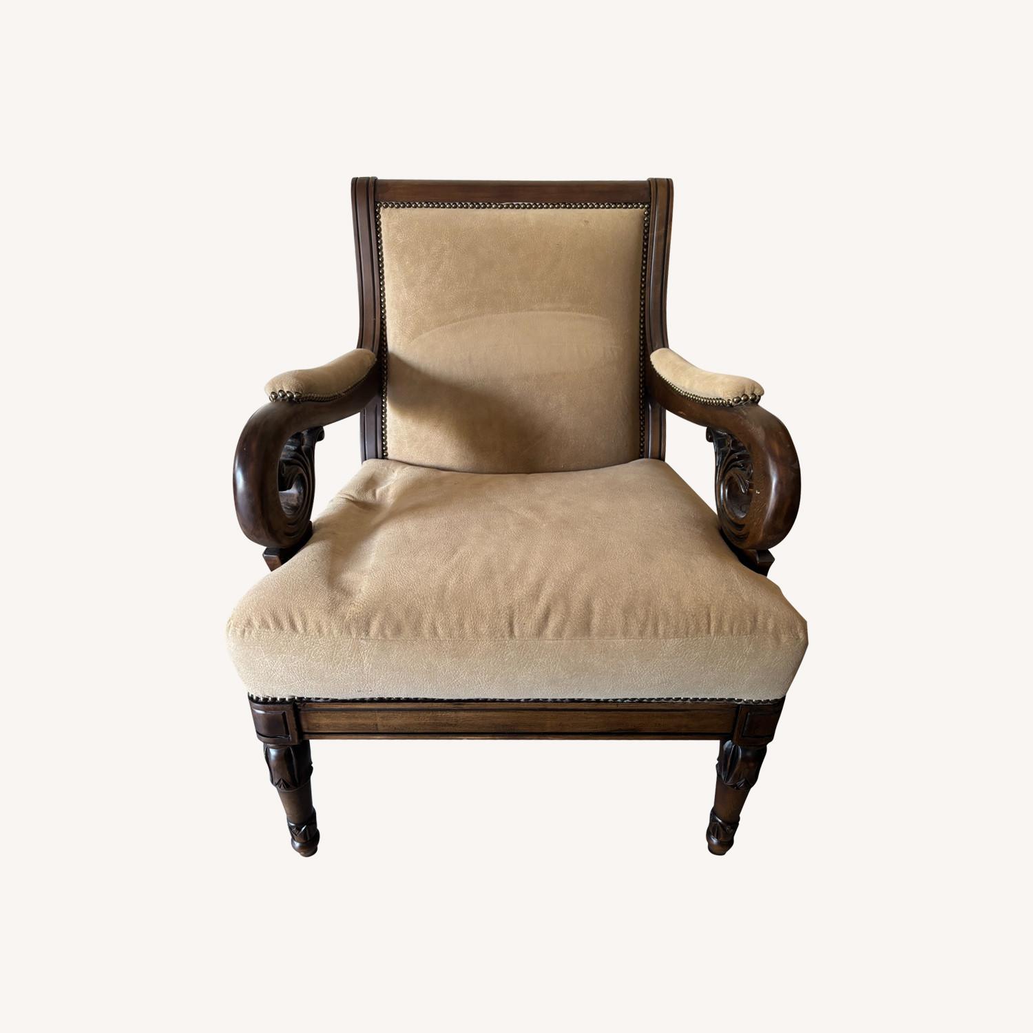Century Furniture Light Brown Armchair - image-0