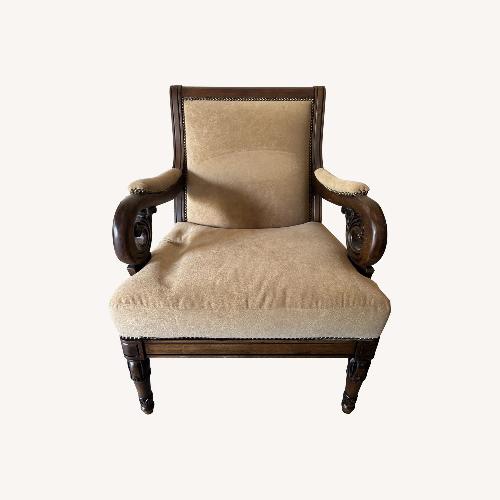 Used Century Furniture Light Brown Armchair for sale on AptDeco