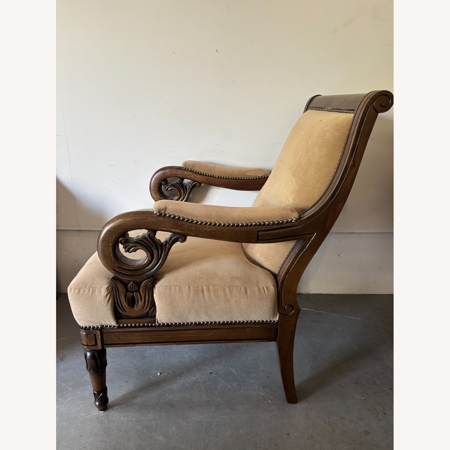 Century Furniture Light Brown Armchair - image-3
