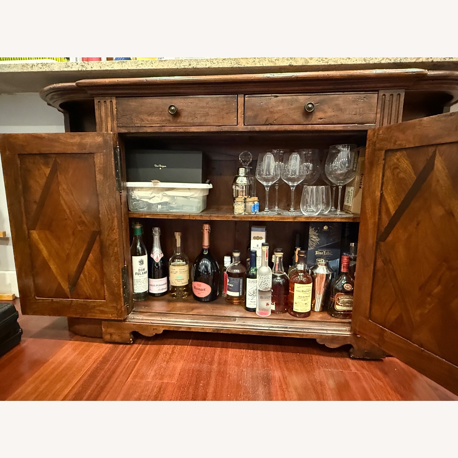Theodore Alexander Wood Sideboard / Bar - image-3