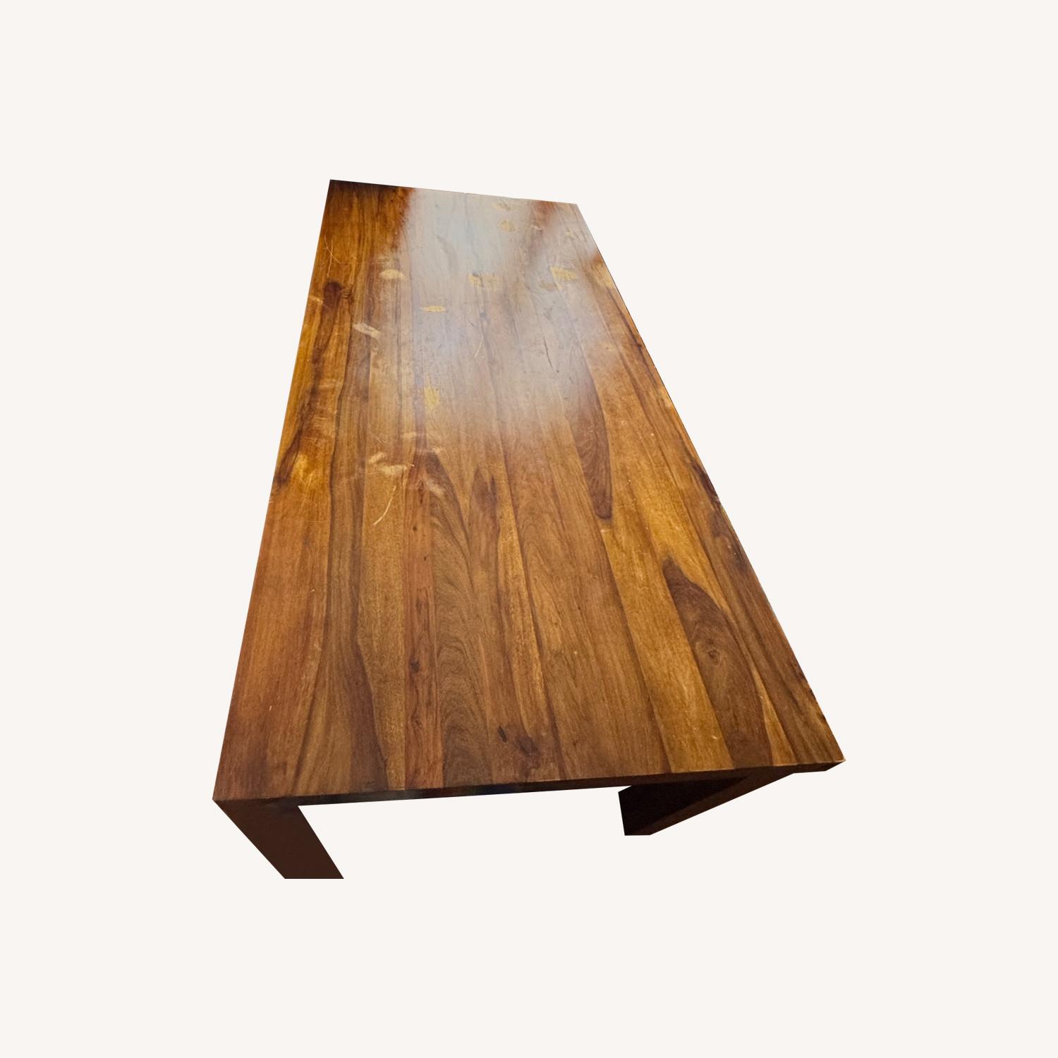 Natural Wood Dining Table - image-0
