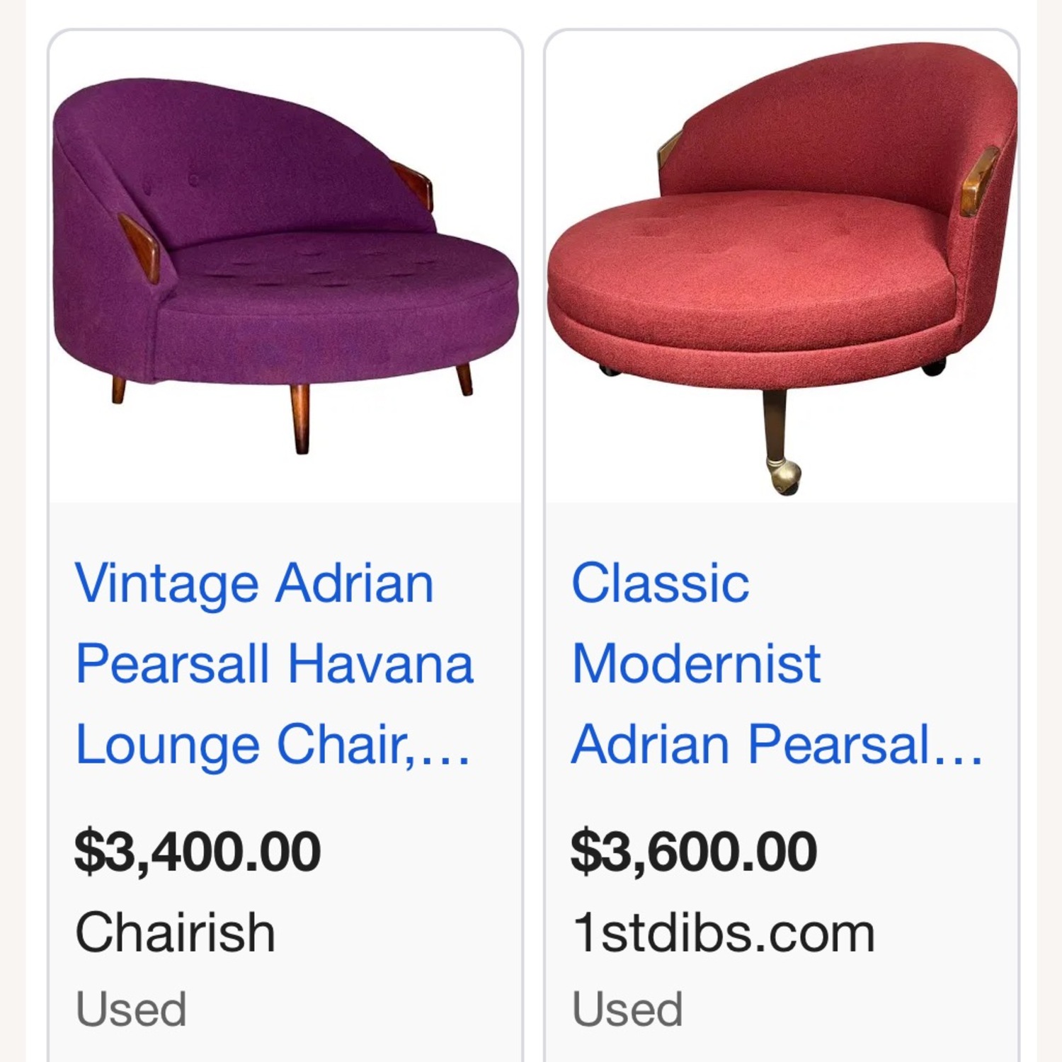 Adrian Pearsall Havana Round Chair - image-6