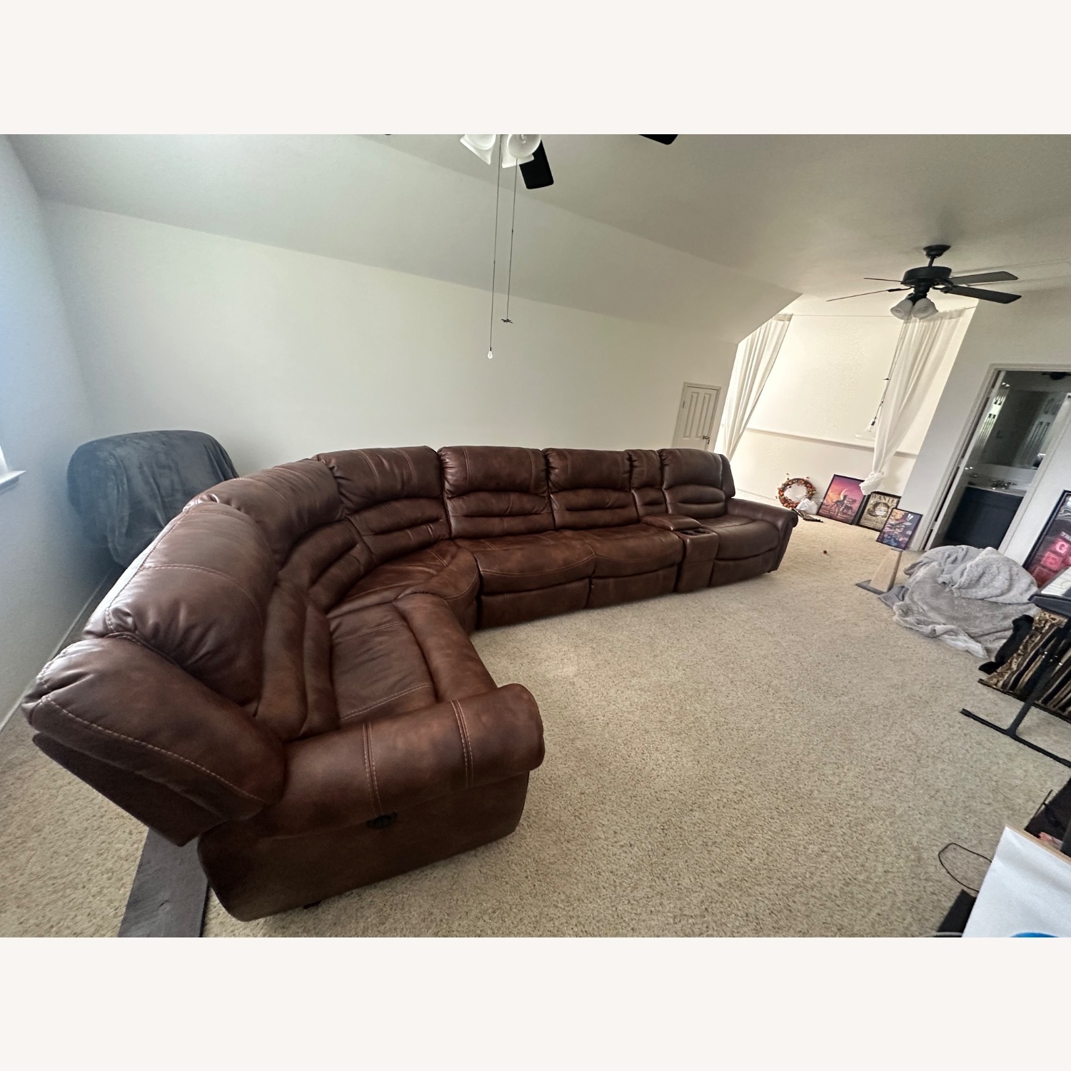 Rooms 2 Go Leather Sectional - image-2