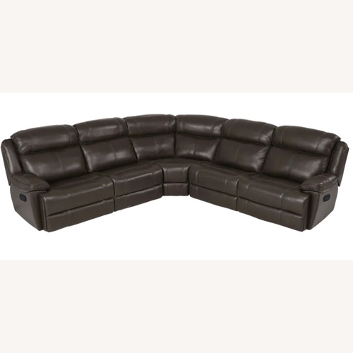 Used Rooms 2 Go Leather Sectional  for sale on AptDeco