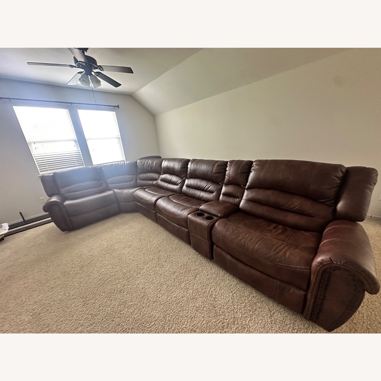Rooms 2 Go Leather Sectional - image-5