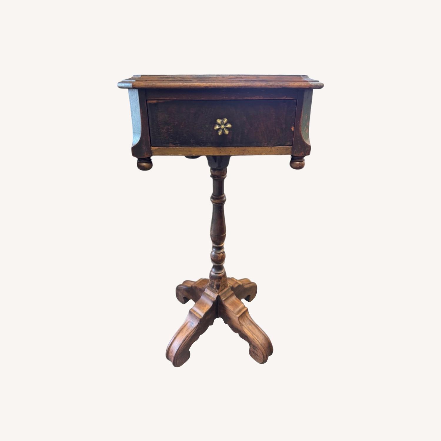 John Widdicomb Dark Brown Wood Side Table - image-0