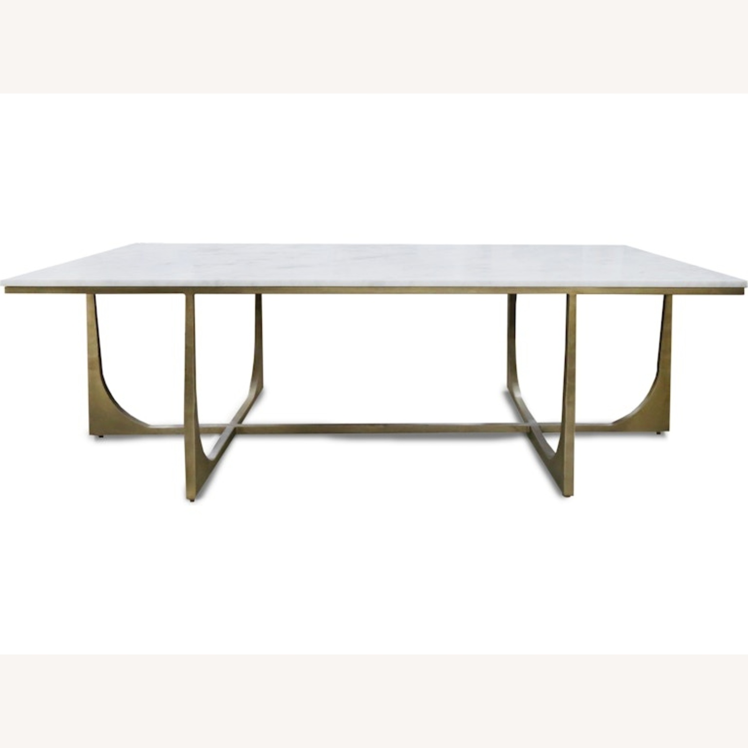 Walter E. Smithe White Marble Coffee Table - image-5