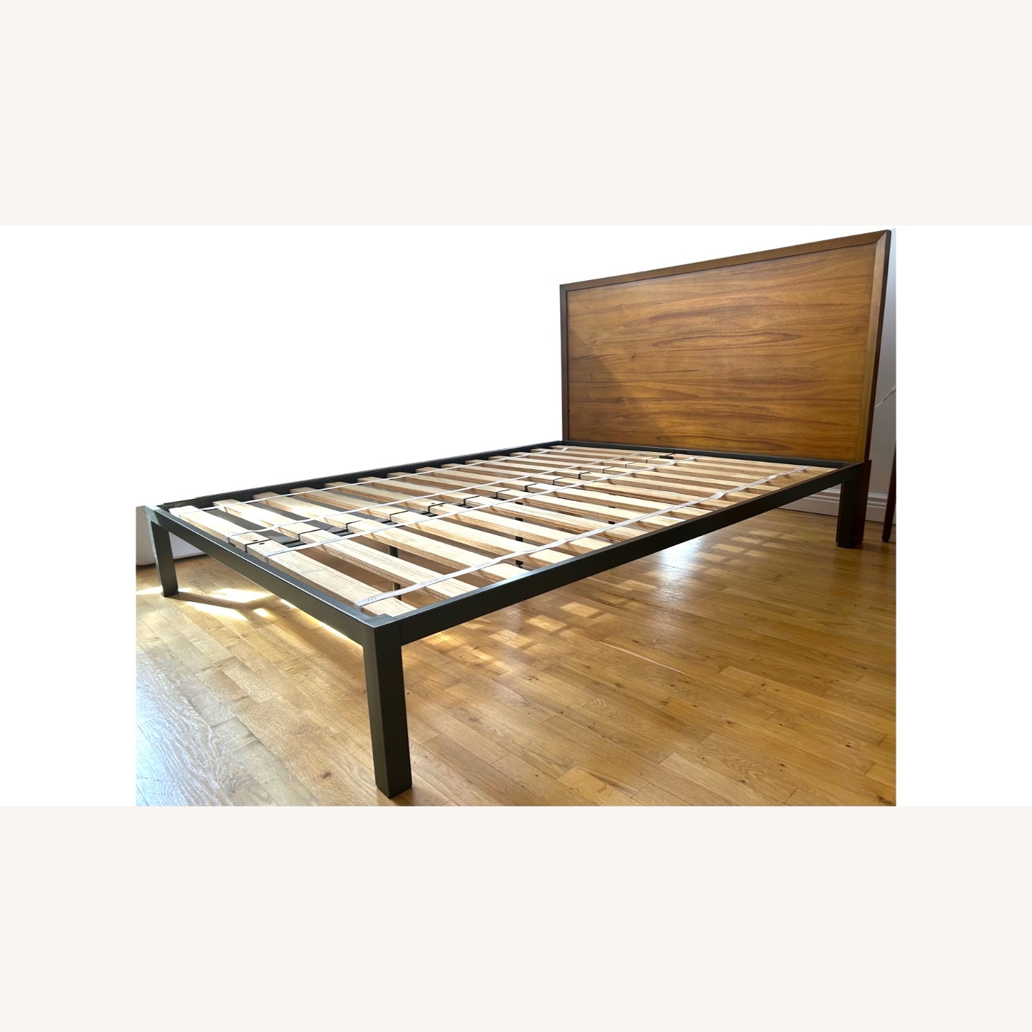 West Elm Queen Bed Frame & Headboard - image-0