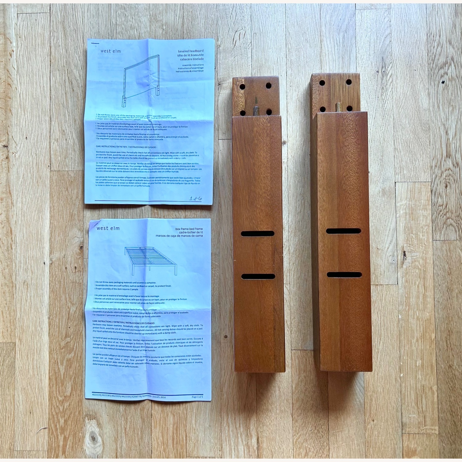 West Elm Queen Bed Frame & Headboard - image-3