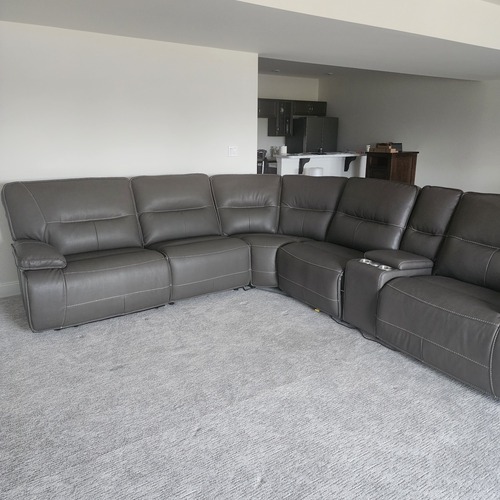 Used Reduced! Brand New, Unused, Electric Faux Sectional for sale on AptDeco
