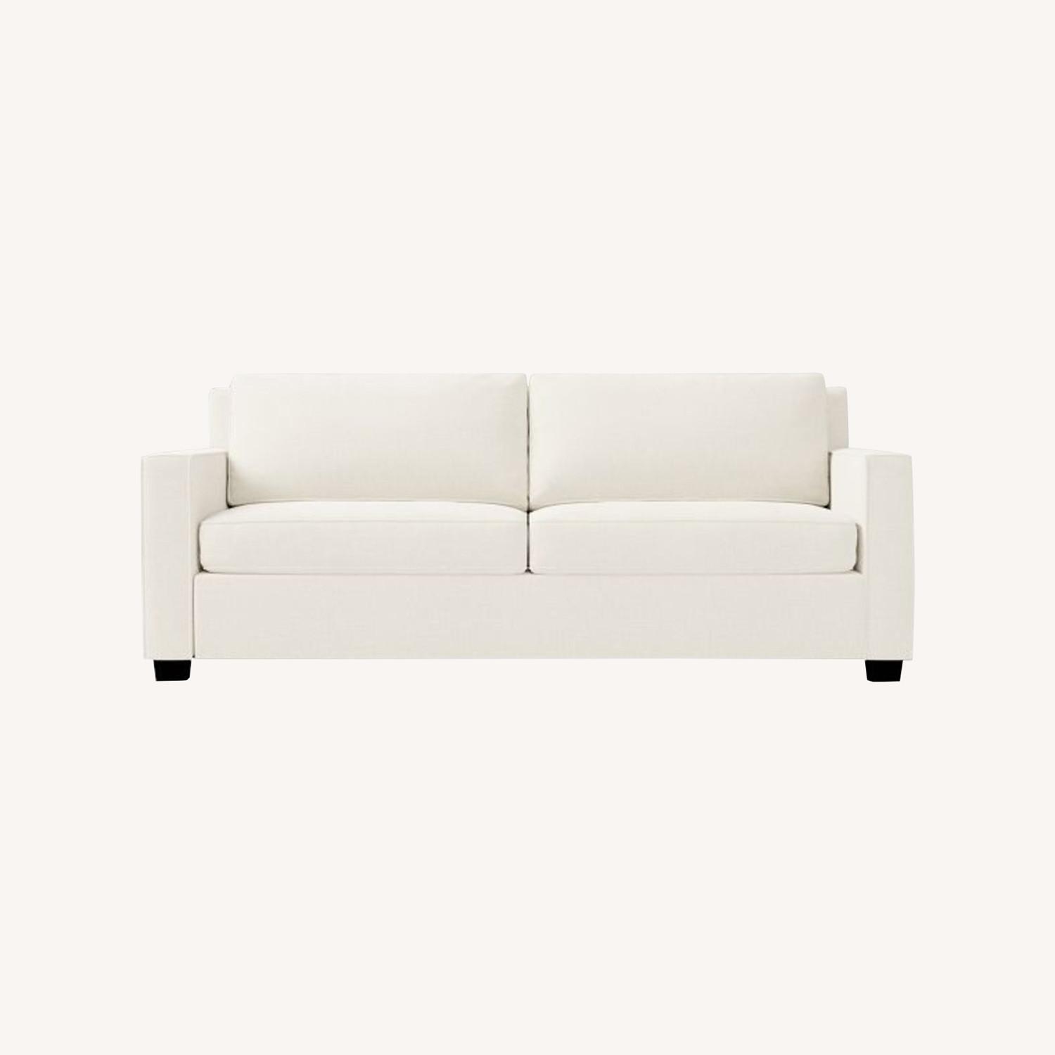 West Elm Henry Natural Linen 2 Seater Sofa - image-0