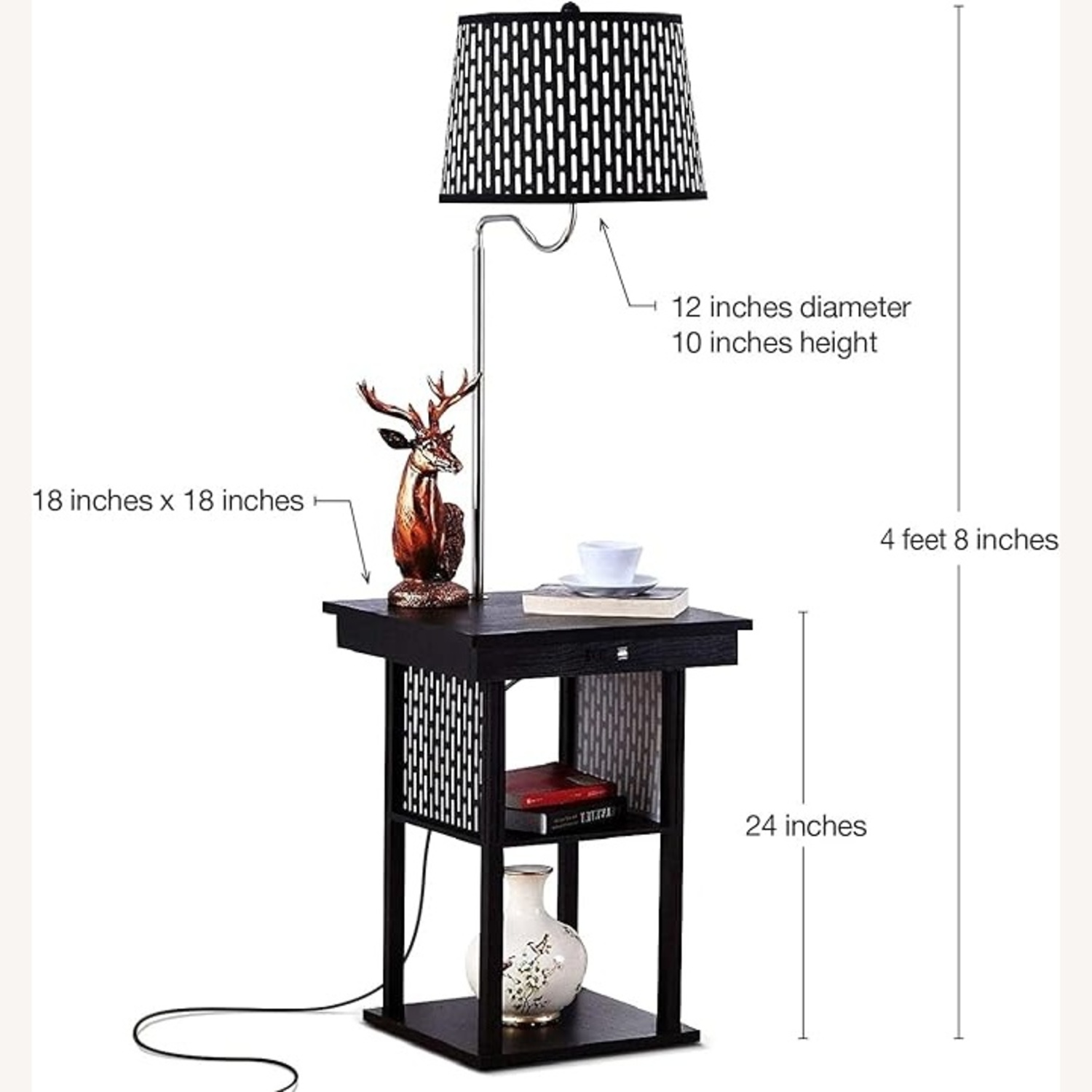 Amazon Dark Brown Side Table - image-4