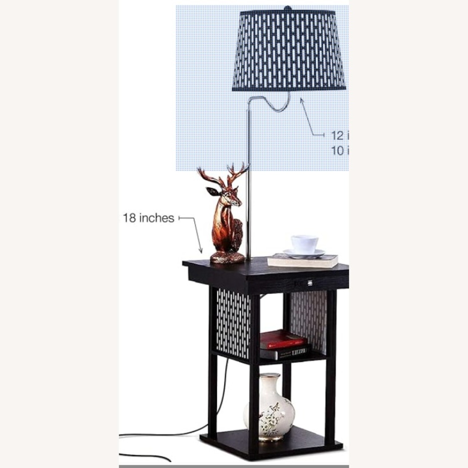 Amazon Dark Brown Side Table - image-2
