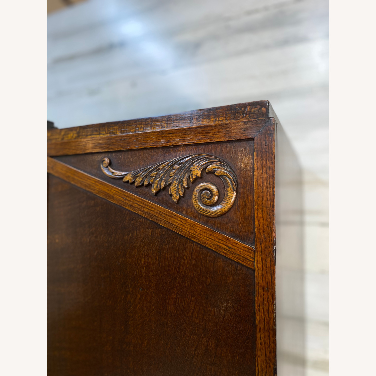 Vintage/Antique Dark Brown Armoire - image-1