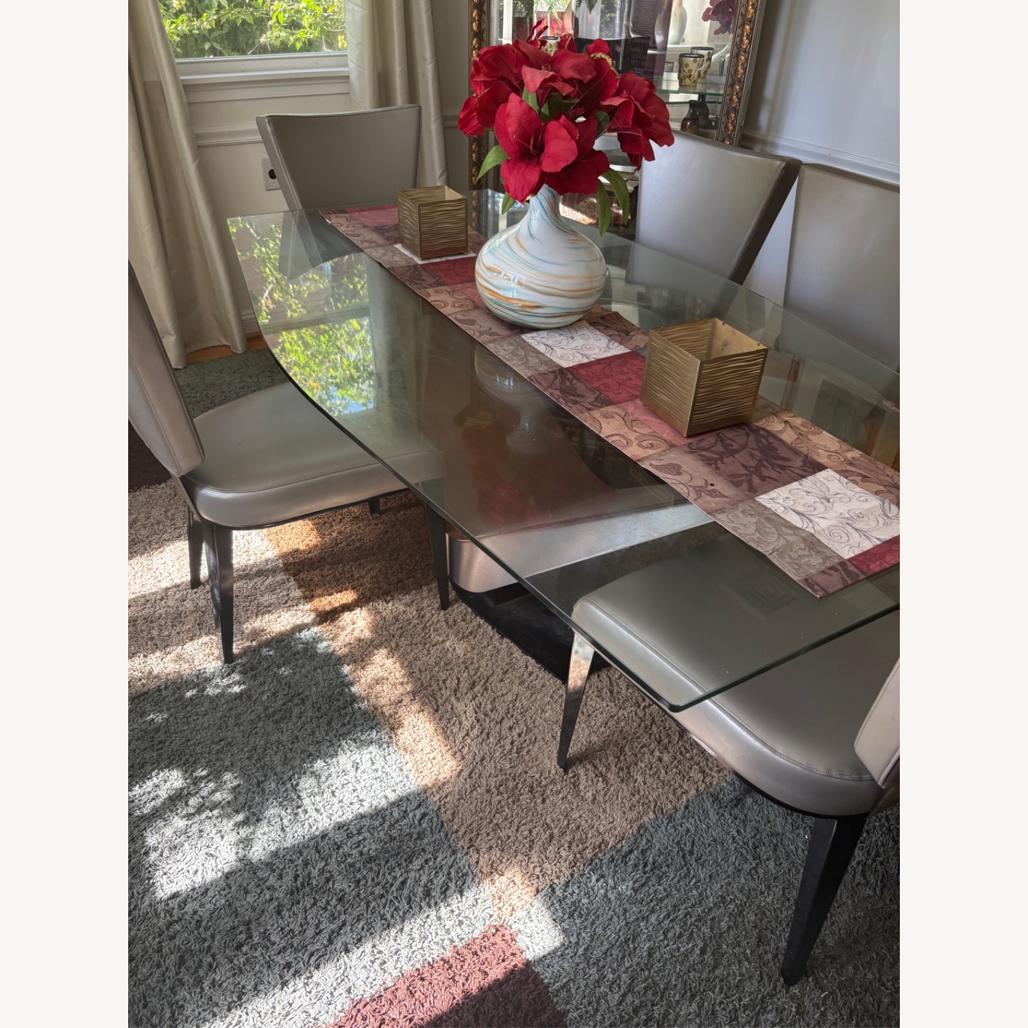 Elegant Home Fashions Glass Dining Set - image-1