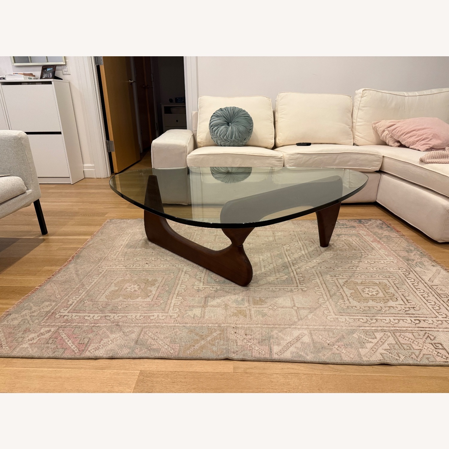 Amazon Dark Brown Glass Coffee Table - image-2