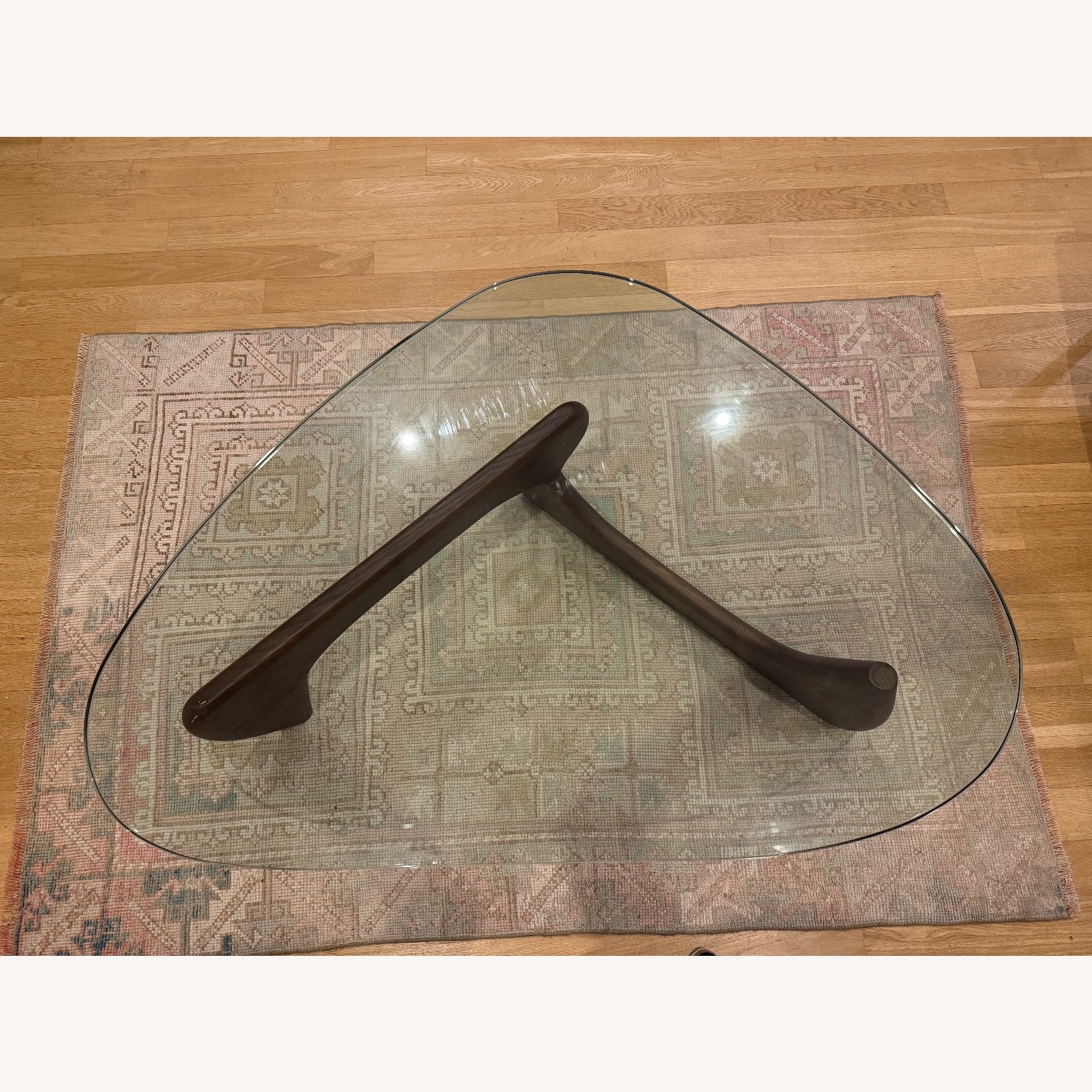 Amazon Dark Brown Glass Coffee Table - image-3