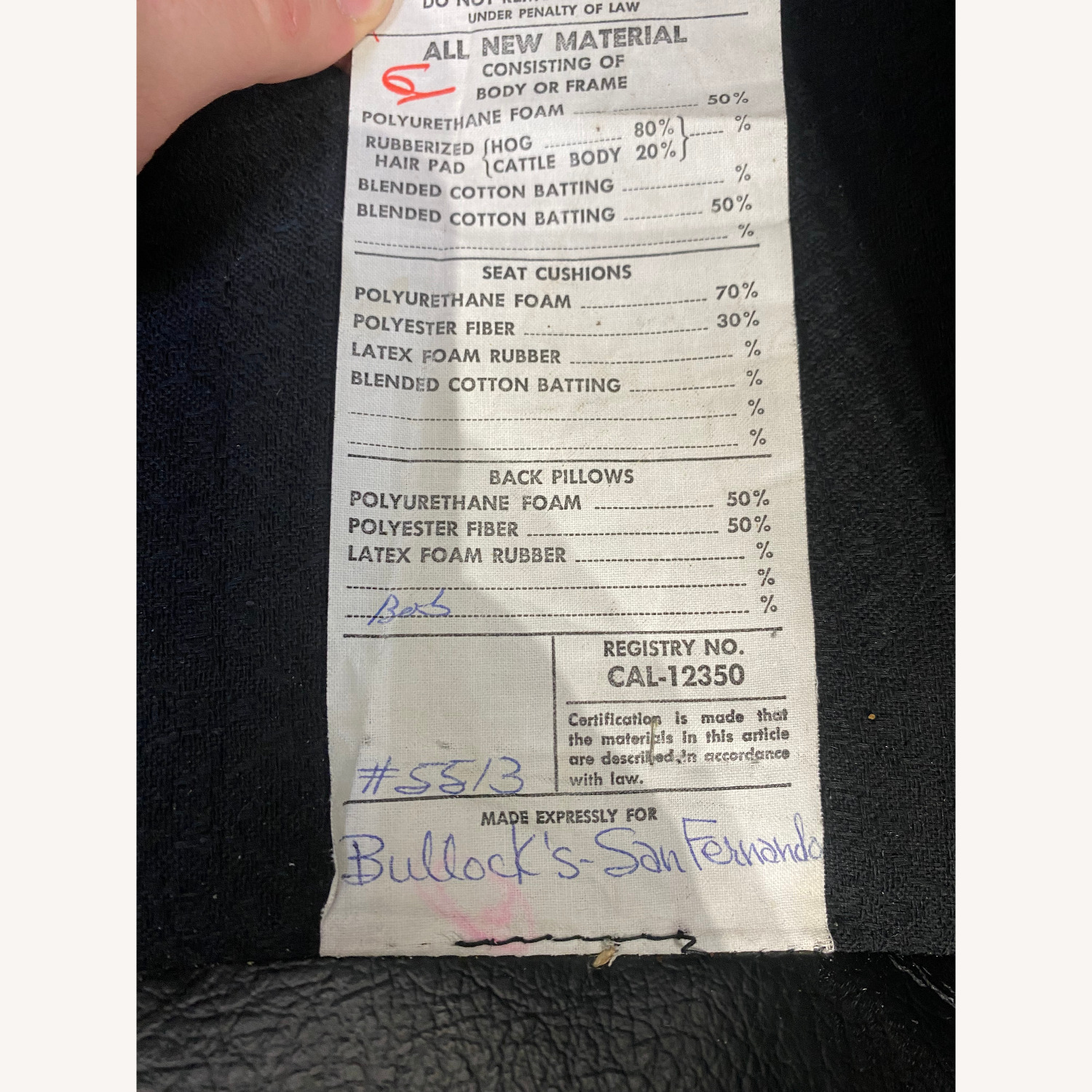 Mid Century Black Tufted Chair & Ottoman - image-4