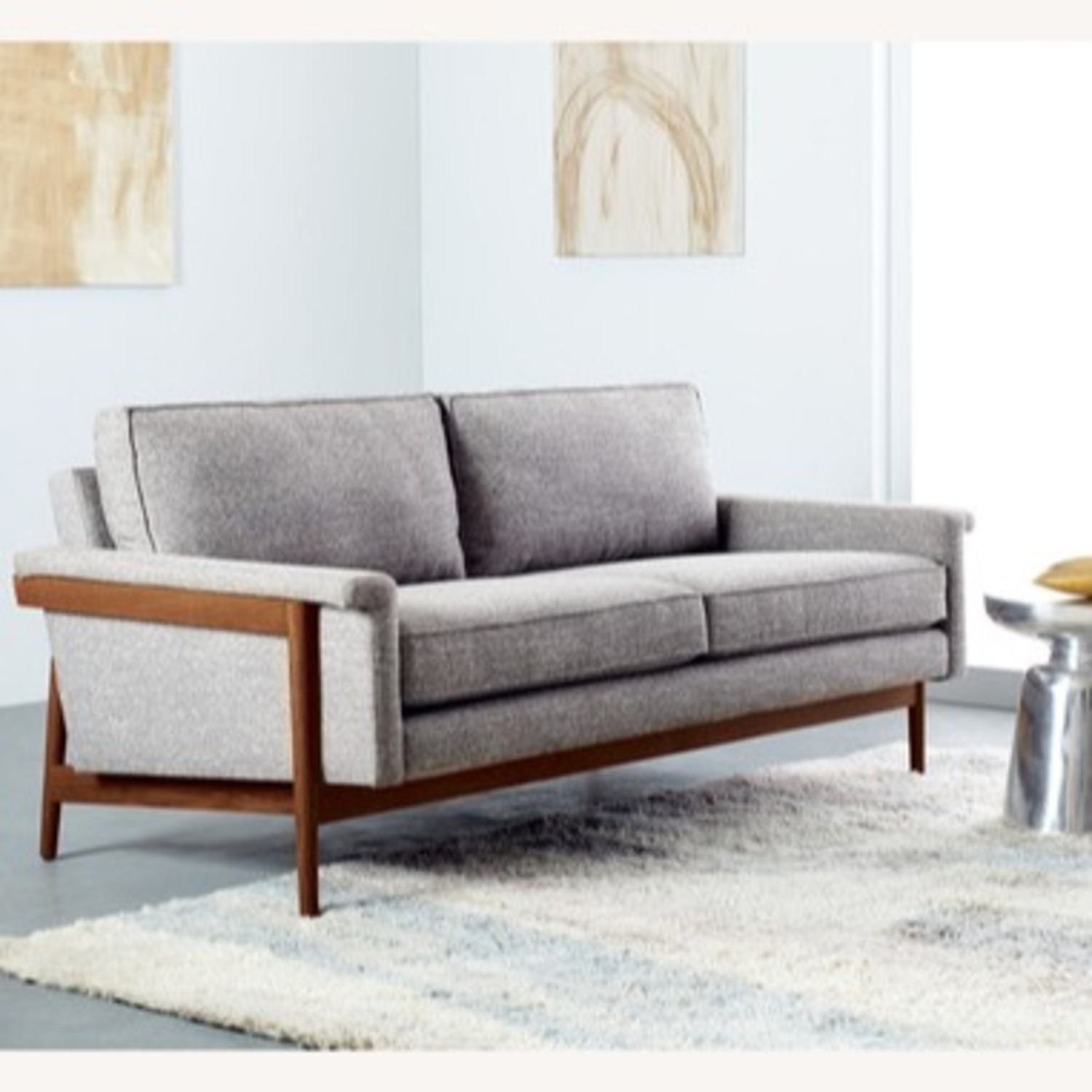 West Elm Leon Loveseat Sofa - image-1