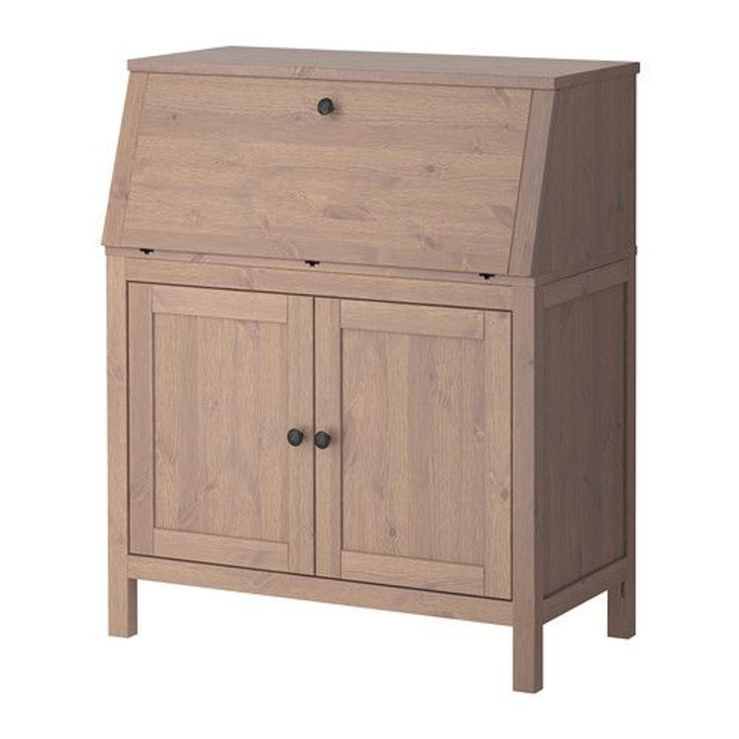IKEA HEMNES Light Gray Wood Desk - image-4