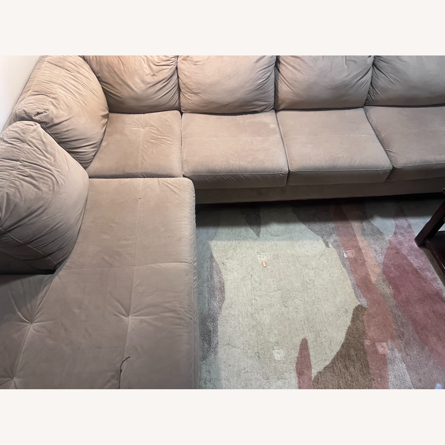Large, Comfy Tan 2-Piece Sectional - image-4