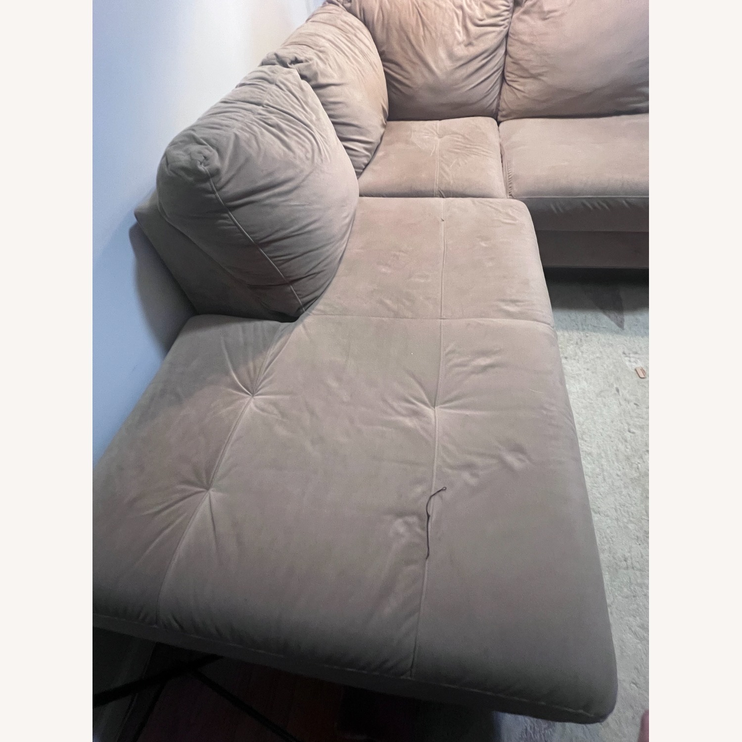 Large, Comfy Tan 2-Piece Sectional - image-2