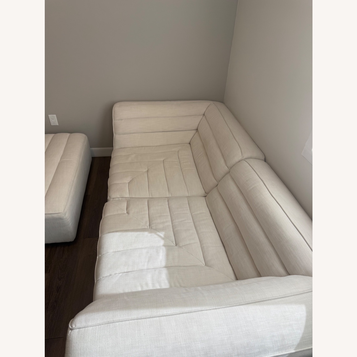 Restoration Hardware Chelsea Natural 2 Seater Sofa - image-2