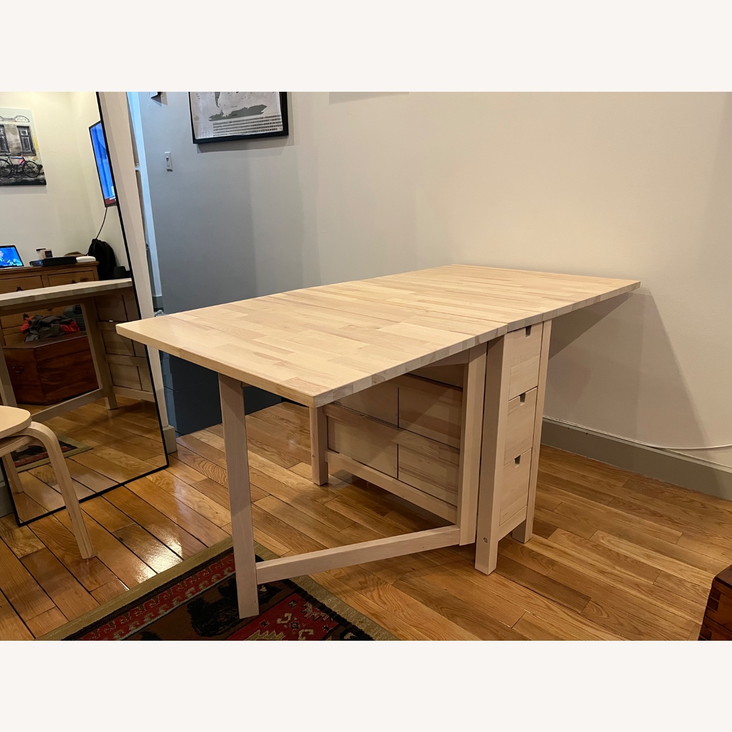 IKEA Norden Natural Wood Dining Table - AptDeco