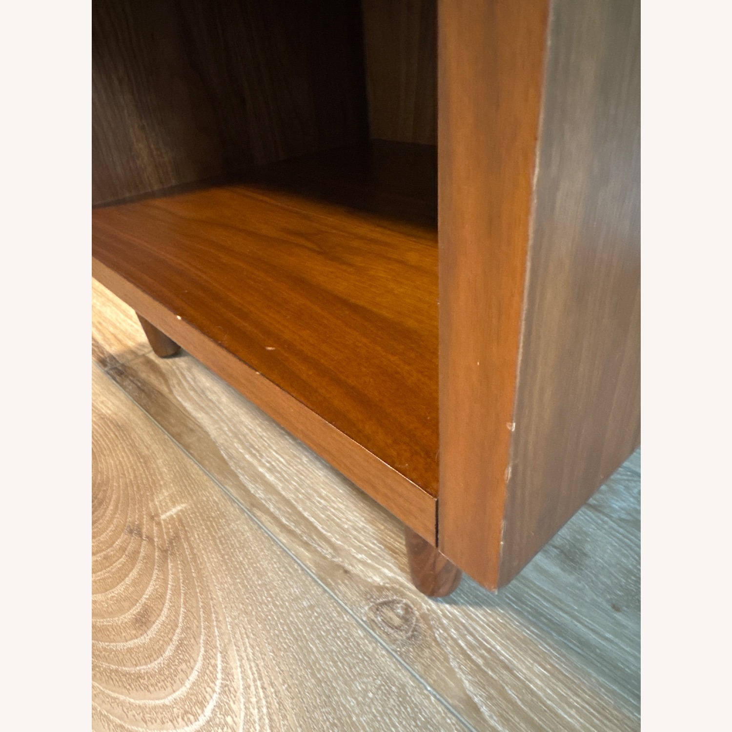  Crate & Barrel Tate 23" Walnut Nightstand - Pair  - image-13