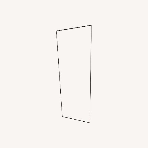 Used Black Metal Floor Mirror for sale on AptDeco