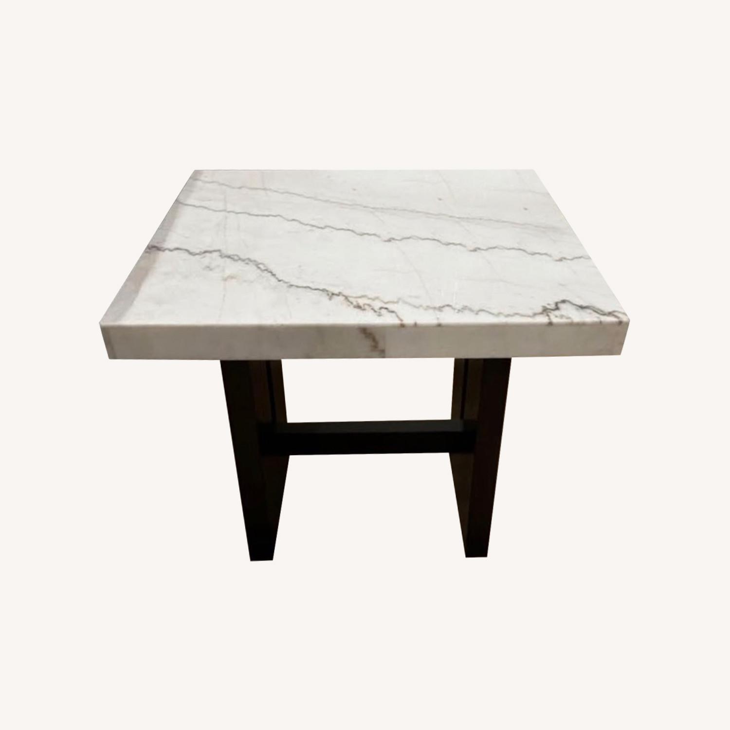 Burkhaus White Wood Side Table - image-0