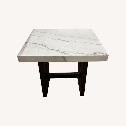 Used Burkhaus White Wood Side Table for sale on AptDeco