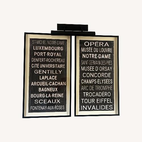 Used Restoration Hardware Paris Subway Stations Art for sale on AptDeco