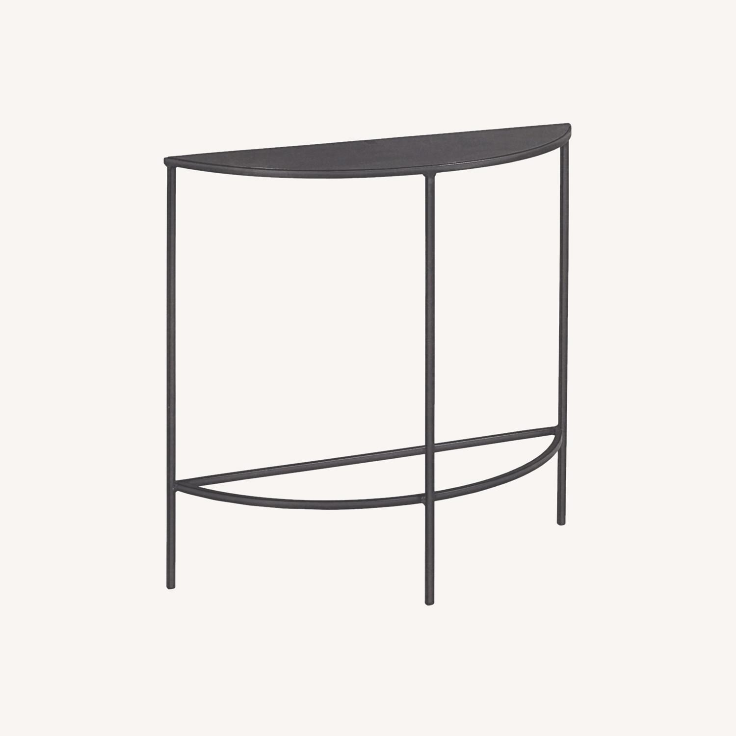 Room & Board Black Metal Side Table - image-0