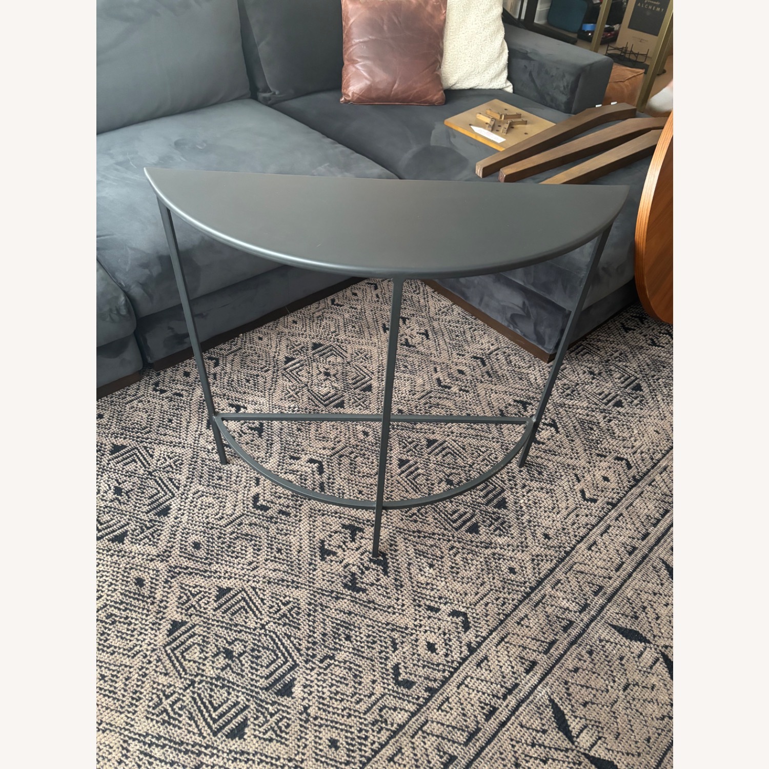 Room & Board Black Metal Side Table - image-3