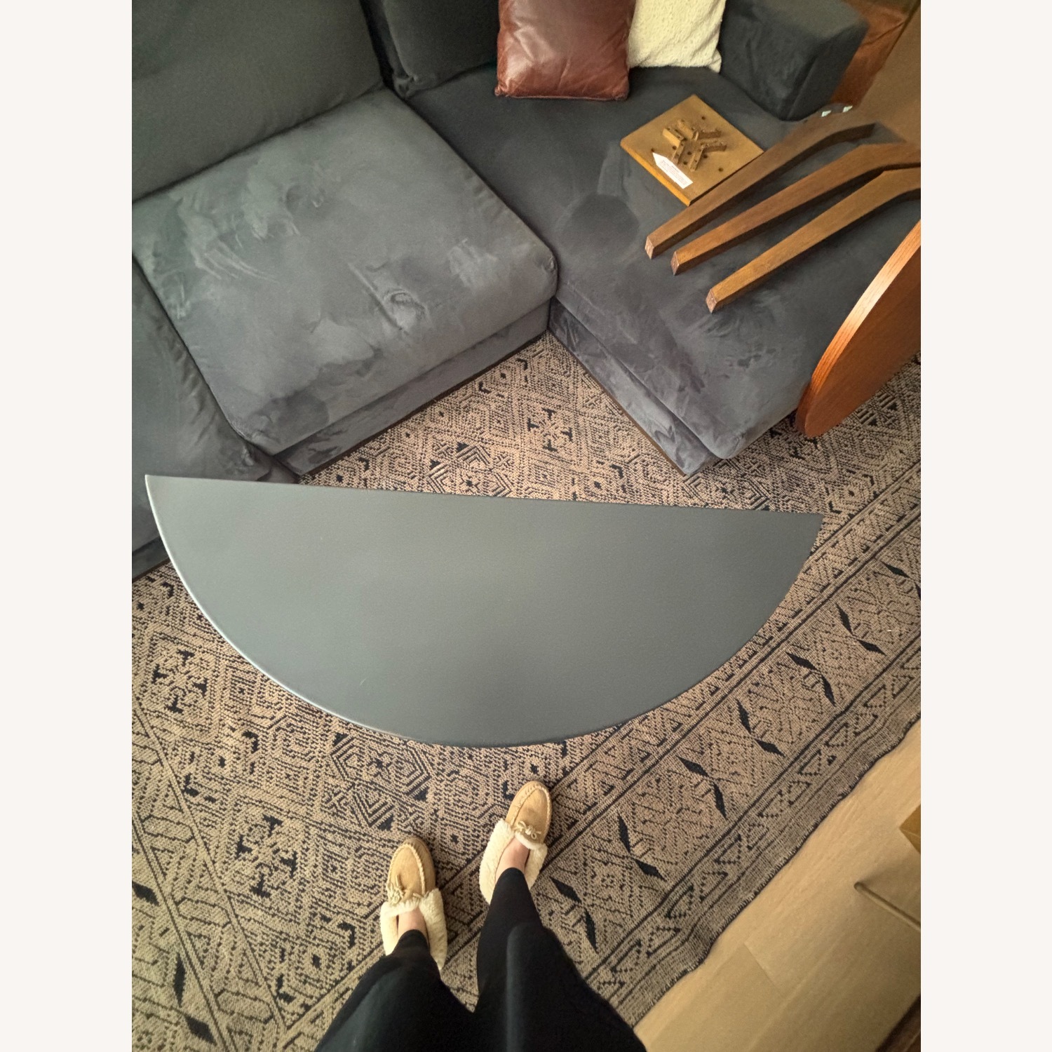 Room & Board Black Metal Side Table - image-4