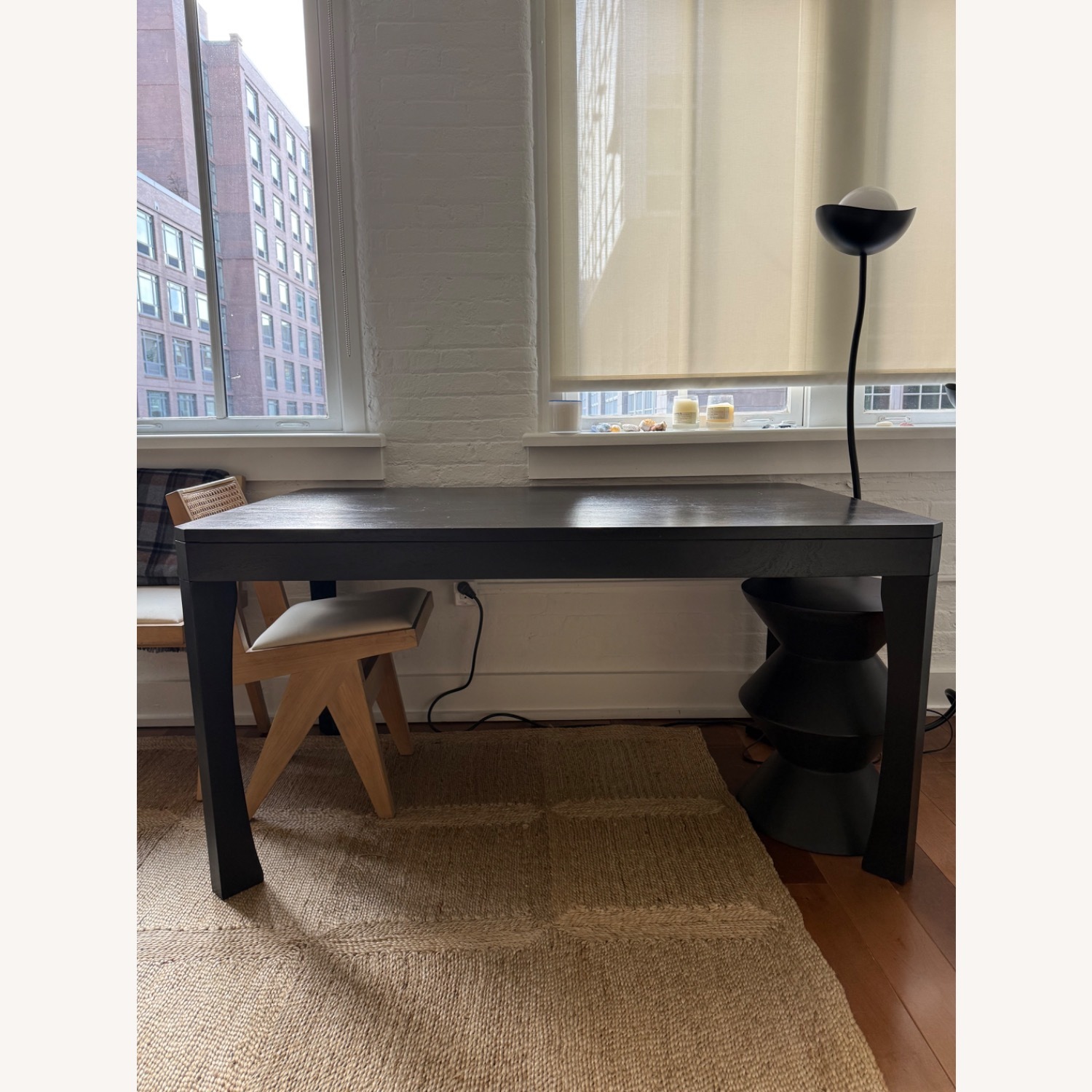 Anthropologie Black Makdi Dining Table - image-1