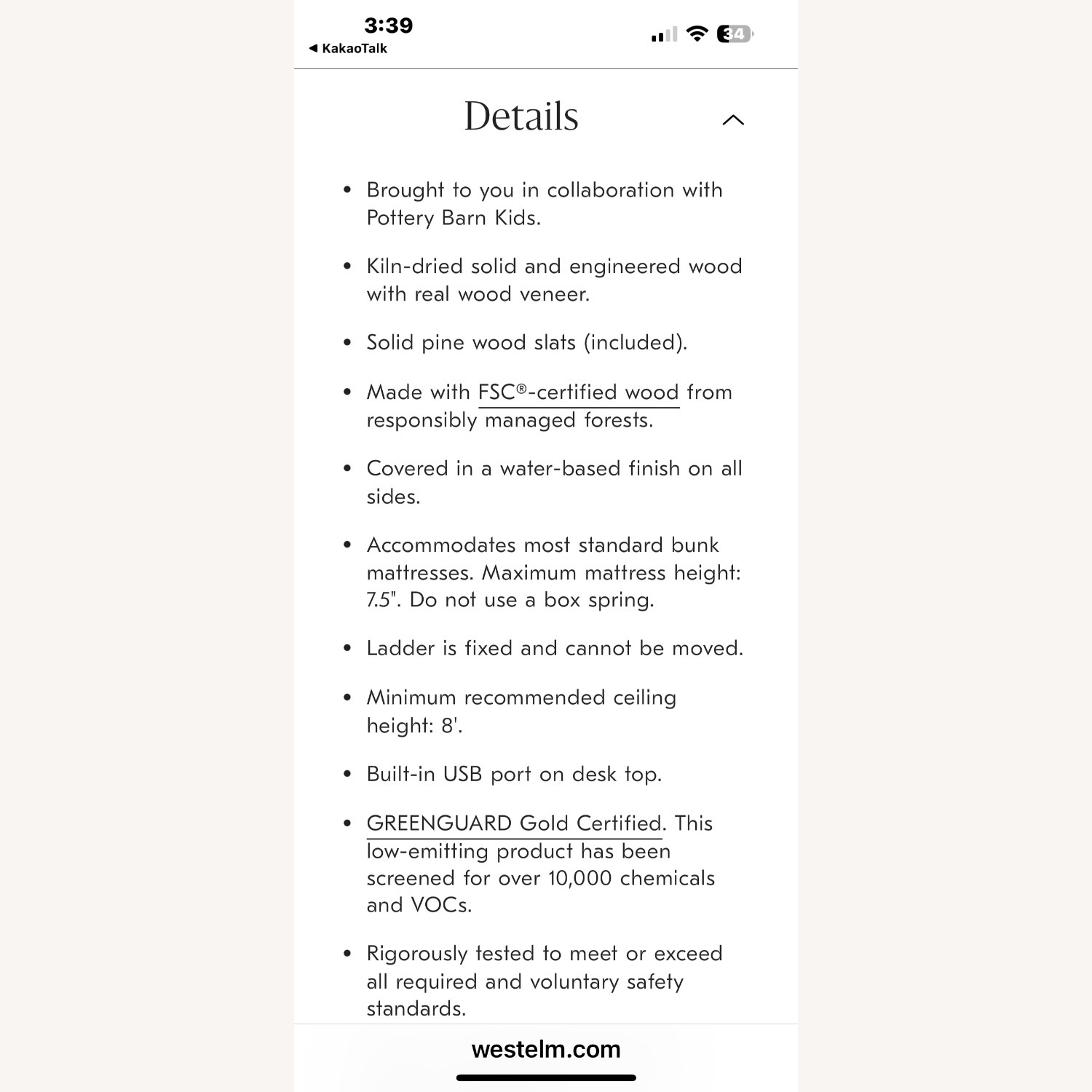 Pottery Barn Kids Mid Century Bunk Bed - image-5