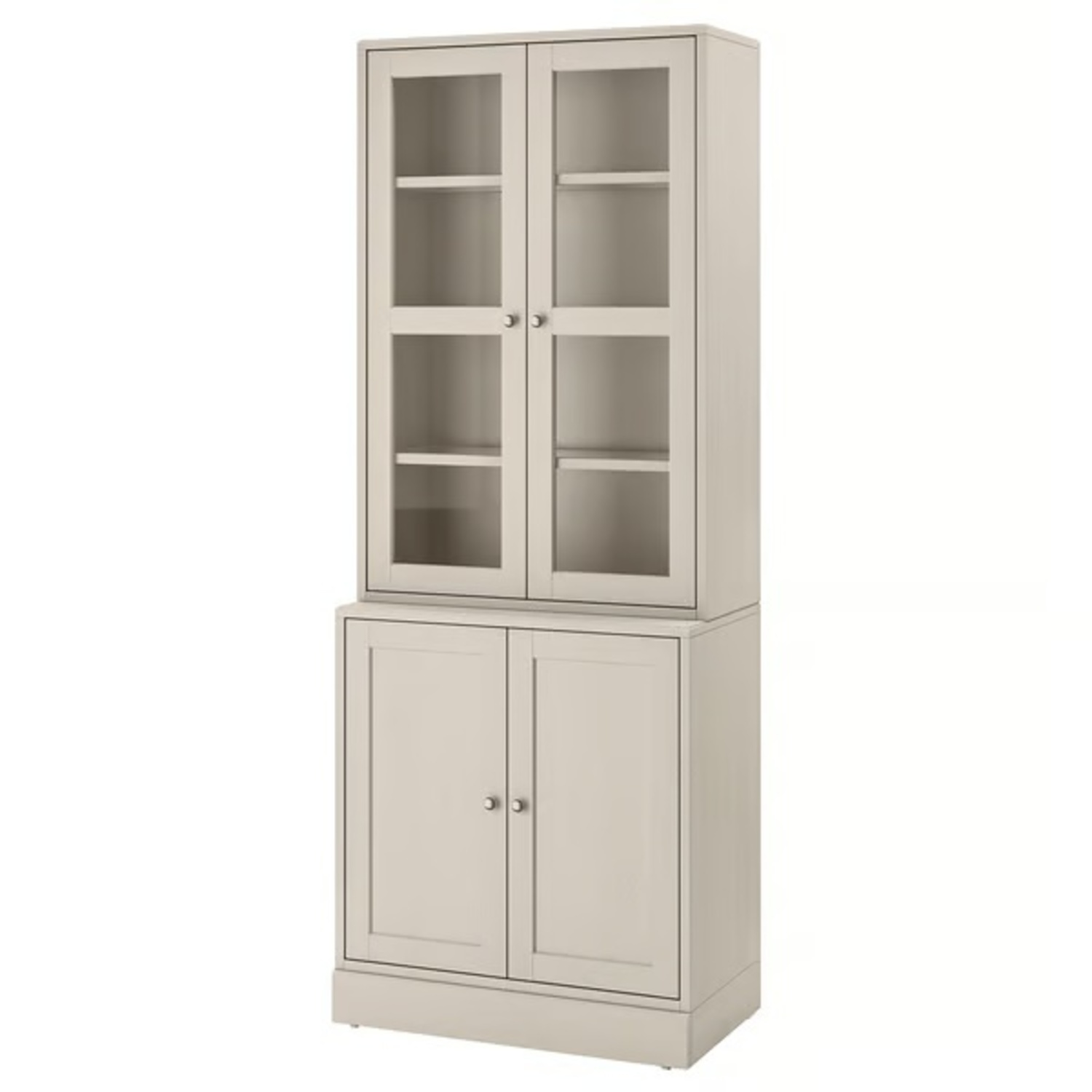 IKEA HAVSTA Light Gray Wood Bookcase - image-6