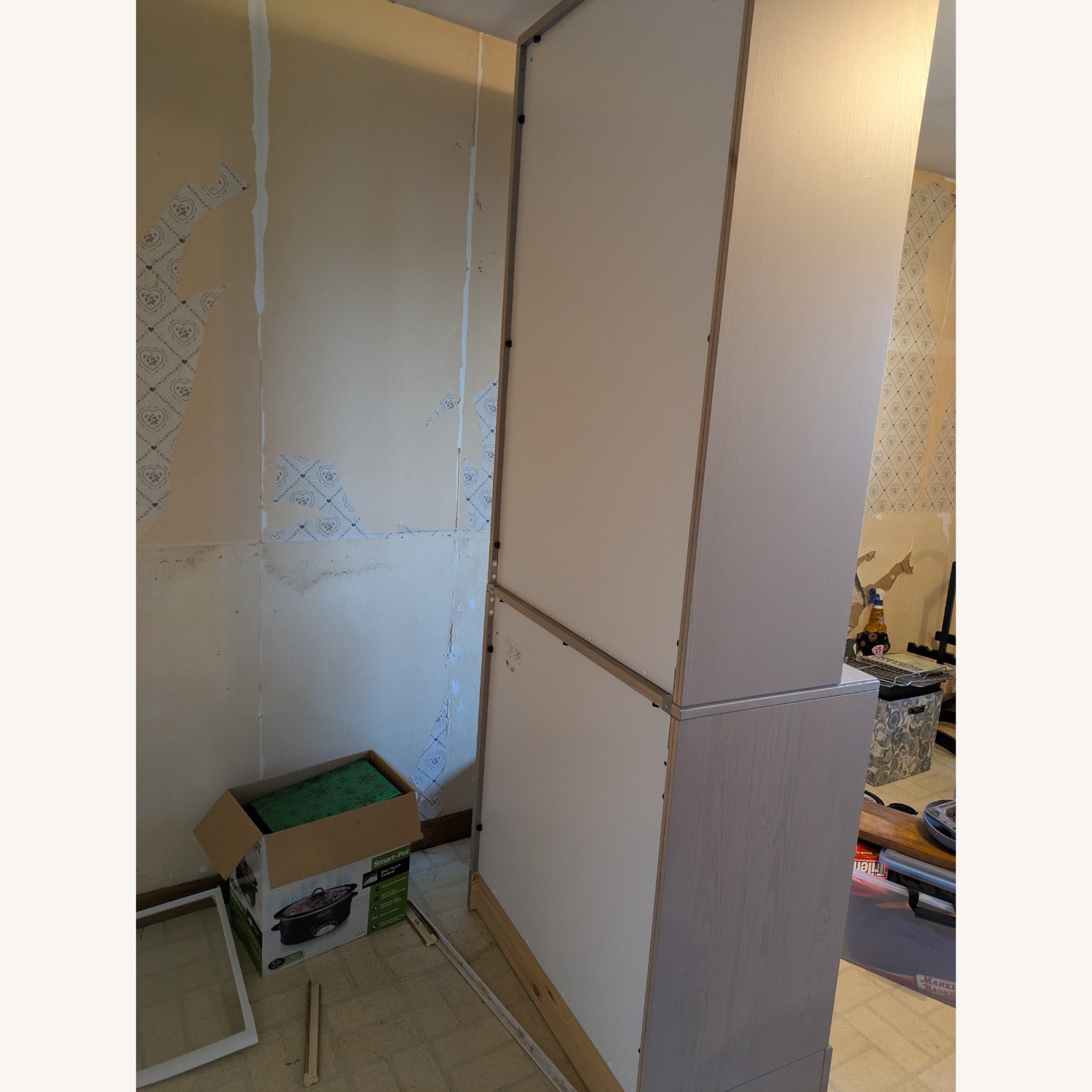 IKEA HAVSTA Light Gray Wood Bookcase - image-2