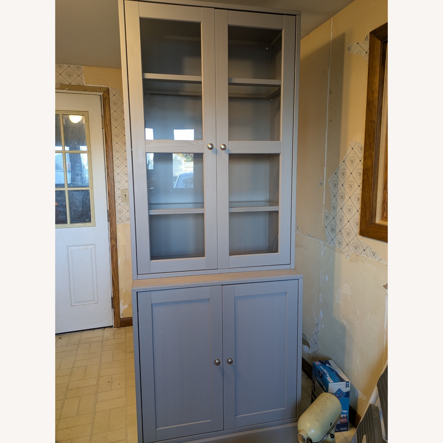 IKEA HAVSTA Light Gray Wood Bookcase - image-5