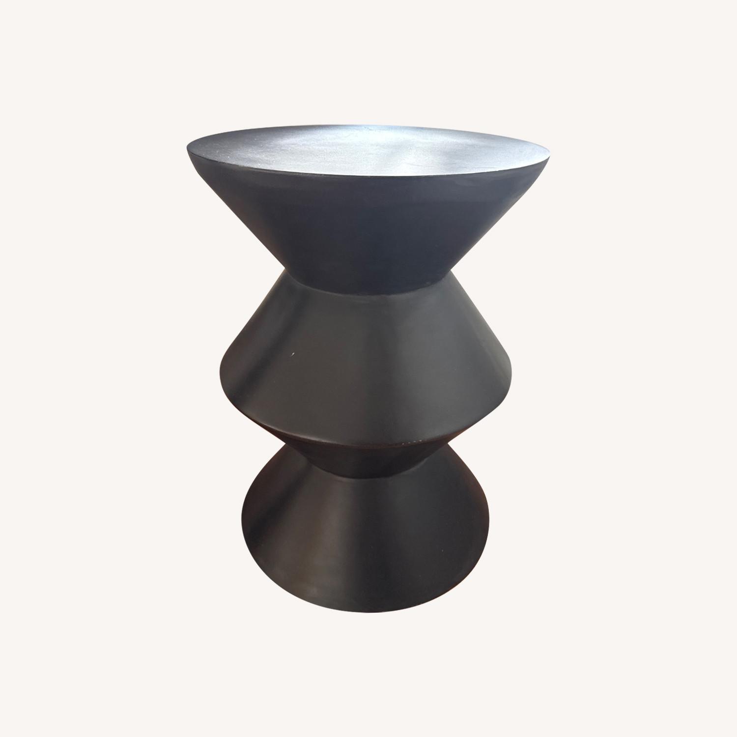 Black Metal Side Table - image-0