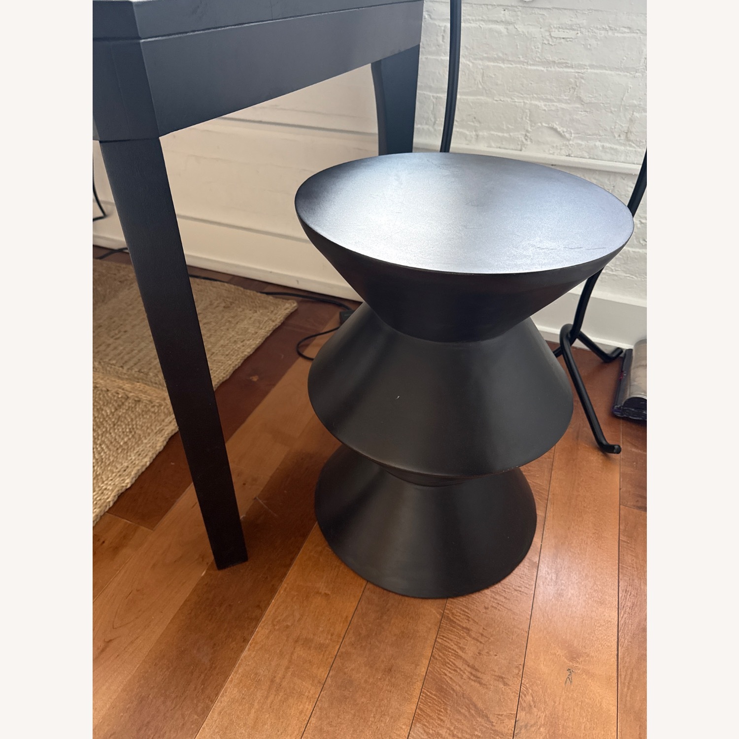 Black Metal Side Table - image-2