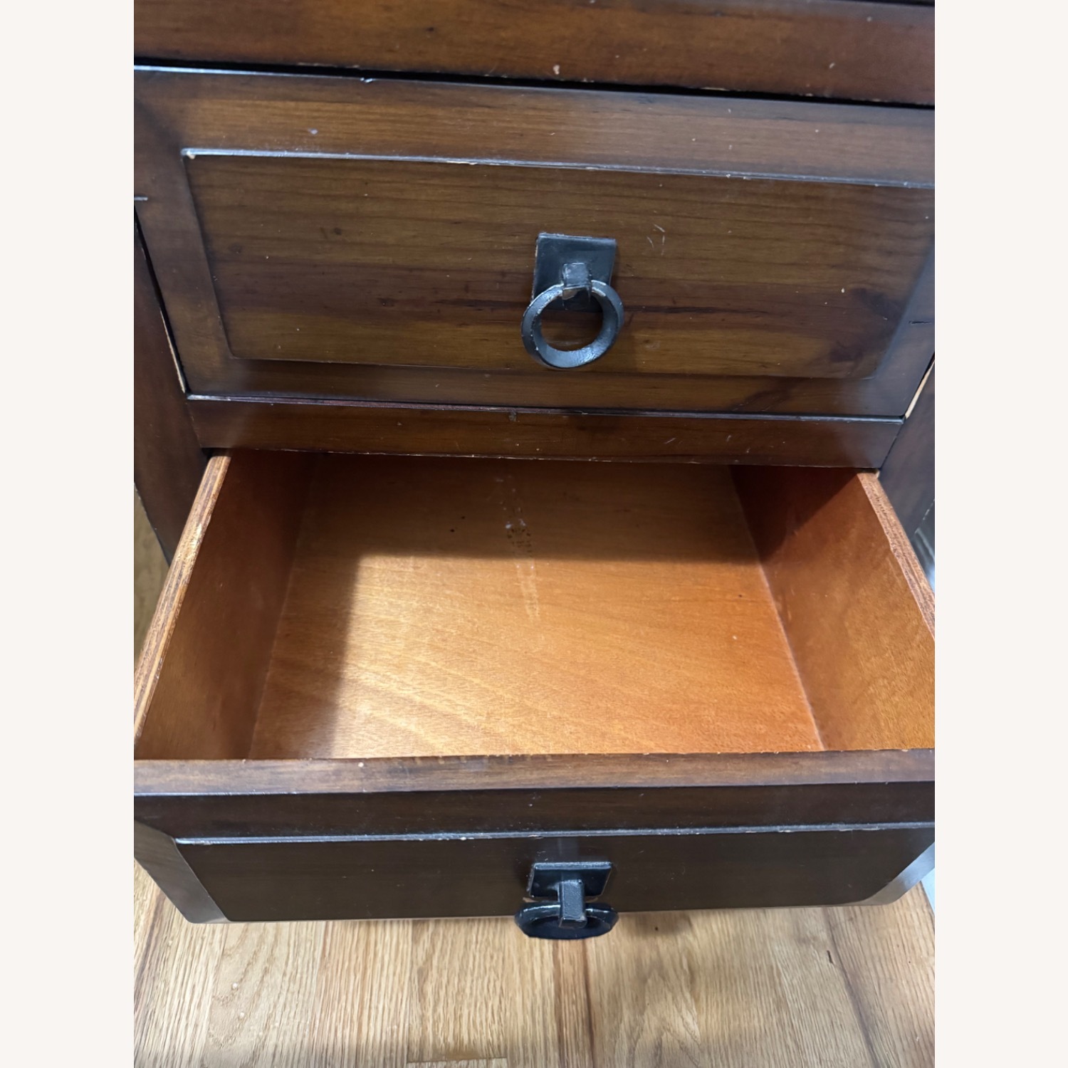 Vintage/Antique Dark Brown Wood Nightstand - image-3