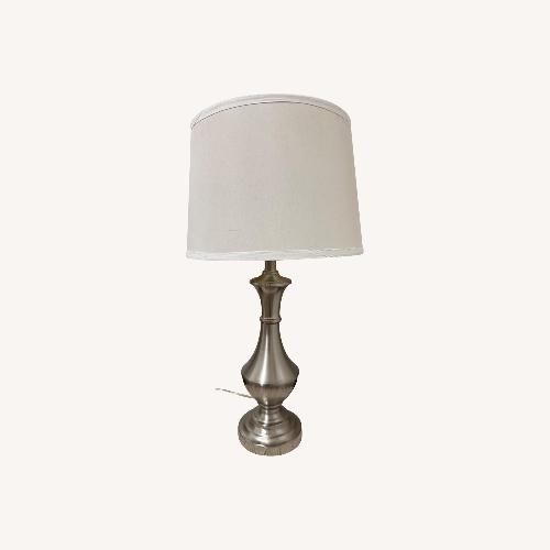 Used Vintage/Antique Silver Aluminum Table Lamp for sale on AptDeco