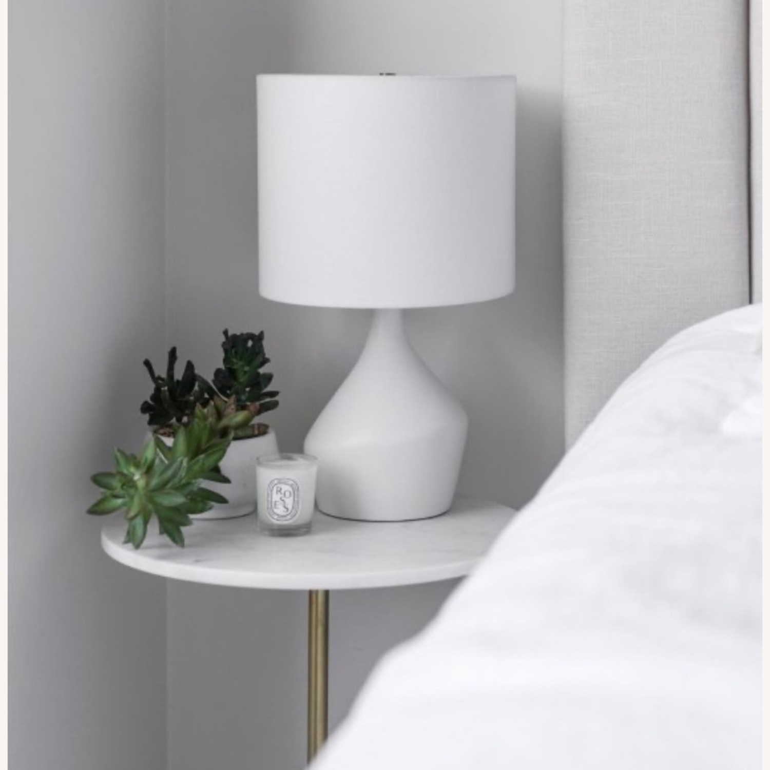 West Elm White Table Lamp - image-4